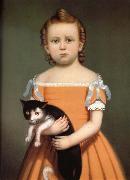 Gril and Cat William Thompson Bartoll